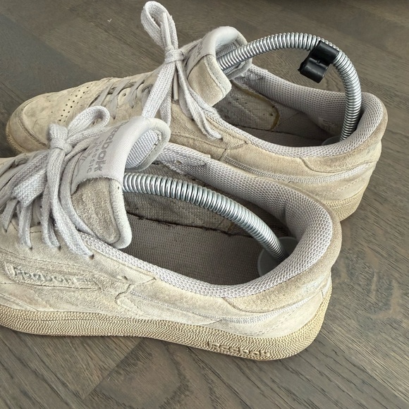 Reebok Club C 85 Suede Sneakers in Taupe/Chalk Size M9 - Picture 7 of 8
